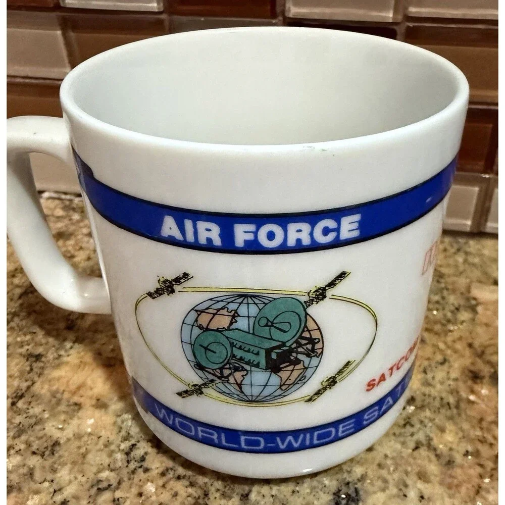 Vintage RCA Satcom Satellite Nipper Dog Coffee Mug Cup